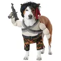 Produktbild: Metamorph Hundekostüm Rambo Kostüm für Hunde, Hier ist eine Warnung vor dem Hunde durchaus angebracht! beige|gelb L