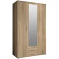 Produktbild: Boxxx Kleiderschrank, Sonoma Eiche, Kunststoff, 4 Fächer, 2 Schubladen, 120x196x53.5 cm, Blauer Engel, BQ - Bündnis für Qualität, Made in Germany, Schlafzimmer, Kleiderschränke, Drehtürenschränke