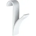 Produktbild: Wenko - 2er Set Handtuch Halter Haken Rund Heizkörper Bad Badetuch Gäste wc Küchen - weiss