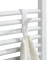 Produktbild: Haken für Handtuchheizkörper, Kleiderhaken, Badhaken, weiß, 2er Set, WENKO