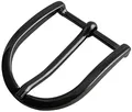 Produktbild: BELTINGER Gürtelschnalle rund 4,0 cm | Buckle Schließe Gürtelschließe 40mm Massiv | Dorn-Schließe | Wechselgürtel bis 4cm | Schwarz