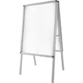 Produktbild: Tectake Aluminium Plakatständer  Din A1  Doppelseitig  Klappbar Wetterfest  64 x 65 x 118 cm Grau