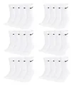 Produktbild: Nike Unisex Trainingssocken Everyday Cushioned Crew Socks SX7664 12 Paar, Artikel:-100 white, Größe:46-50