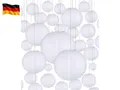 Produktbild: Papierlaterne 30 Stücke Lampions Weiße Papier Laterne Hängende Runde Pa