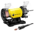 Produktbild: TROTEC Doppelschleifer PBGS 10-120, 120W Schleifer inkl. flexibler Welle