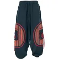 Produktbild: Guru-Shop Relaxhose Haremshose, Pluderhose, Pumphose, Aladinhose -.. Hippie, Festival, Ethno Style, alternative Bekleidung rot|schwarz S/M