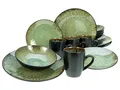 Produktbild: CreaTable, 23631, Serie Jawa - Reaktivglasur, 16-teiliges Geschirrset, Kombiservice aus Steinzeug, spülmaschinen- und mikrowellengeeignet, Qualitätsproduktion