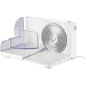 Produktbild: GOURMETmaxx Allesschneider 150W Weiß 1,5–15 mm klappbar Fingerschutz 15284