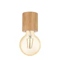 Produktbild: EGLO TURIALDO DL/1 E27 HOLZ 'TURIALDO' Deckenleuchte aus Holz, rund, braun, IP20