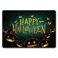 Produktbild: Happy Halloween Fußmatte randlos mit Kürbis Motiv Fußmatte Fussmatte Türmatte