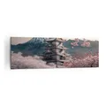 Produktbild: Bilder auf Leinwand 160x50cm Leinwandbild Asien Japan Japanische Kirsche Groß XXL Wanddeko Bild Schlafzimmer Wandbilder Dekoration Wohnzimmer Wall Decor Canvas Wand Kunstdruck Art AB160x50-5734