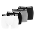 Produktbild: PUMA Herren Boxershorts Shorts Unterhosen Everyday Boxer 4er Pack, Wäschegröße:L, Artikel:-002 White/Grey Melange