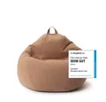Produktbild: Lumaland Sitzsack Comfort Line, Indoor Beanbag 80x90x50cm mit anpassbaren EPS-Perlen, Weiches & Komfortables Bodenkissen, 185 L Volumen