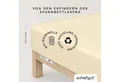 Produktbild: Schlafgut Spannbettlaken CASUAL u.a. in Gr. 90x200, 140x200 oder 180x200 cm, 100% Baumwolle, Jersey, Gummizug: rundum, (1 Stück), Bettlaken für Matratzen bis 25 cm Höhe, zuverlässig, langlebig, weich