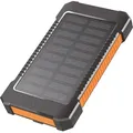 Produktbild: LOGILINK PA0304 - Powerbank, 8000 mAh, 2x USB-A, Solar, schwarz-orange, Leuchte