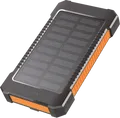 Produktbild: LOGILINK PA0304 - Powerbank, 8000 mAh, 2x USB-A, Solar, schwarz-orange, Leuchte