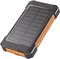 Produktbild: Logilink Powerbank Solar 8000mAh Taschenlampe Outdoor Power Bank orange