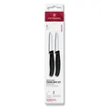 Produktbild: VICTORINOX Küchenmesser Swiss Classic silber, schwarz, Klinge: 8,0 cm, 2 St.