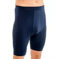 Produktbild: HERMKO Langer Boxer 3980 Longpant, mit Eingriff, 100 % Bio-Baumwolle, knielang, Weichbund blau D 9 = EU 3XL