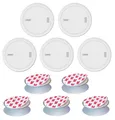 Produktbild: ABUS Rauchmelder Prefira 10 - Set mit 5 Q-Label zertifizierten Rauchwarnmeldern zur Klebemontage -10-Jahres-Batterie und Fehlalarm-Reduzierung - 5er Pack inklusive Klebepad mit Magnet