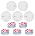 Produktbild: ABUS Rauchmelder PREFIRA 10 - mit 10-Jahres-Batterie - 5er Set + Magnetpads Rauchmelder (zertifizierter Rauchwarnmelder mit großer Prüftaste & Fehlalarm-Schutz)