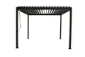 Produktbild: MIRADOR Pergola 88 Basic 3x3,6 Stahl & Aluminium Anthrazit verstellbares Lamellendach Garten Terasse Pergola Winterfest Stabil Pavillion