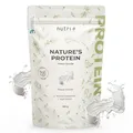 Produktbild: Nutri + Eiweißpulver Neutral ohne Süßstoff 500 g - 83% Eiweiß - Proteinpulver laktosefrei - als Shake oder zum Backen - Natures Protein Pulver