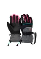Produktbild: Reusch Skihandschuhe Kinder | warm, wasserdicht, schwarz-grau-pink, 5,5