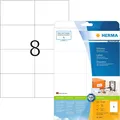 Produktbild: HERMA 8645 Universal Etiketten DIN A4 groß (105 x 74 mm, 10 Blatt, Papier, matt)