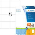 Produktbild: HERMA 8645 Versandetiketten, 10 Blatt, 105 x 74 mm, 8 pro A4 Bogen, 80 Stück, se
