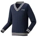 Produktbild: Yonex Langarmshirt Sweater Pullover mit V-Ausschnitt indigoblau Jungen blau J130