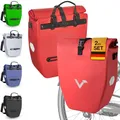 Produktbild: Valkental® Große & wasserdichte Gepäckträgertasche - Fahrradtasche für Gepäckträger mit großen Reflektoren [Abschließbar] Bombenfester Sitz - Mehrfach ausgezeichnet - Gefertigt für Langlebigkeit