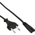 Produktbild: InLine® Netzkabel, Netzstecker auf Euro 8 C7 Stecker, 0,3m