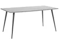 Produktbild: Beliani Esstisch Betonoptik grau Metallgestell schwarz 160 x 80 cm Modern Santiago