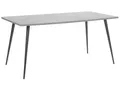 Produktbild: Esstisch Betonoptik grau Metallgestell schwarz 160 x 80 cm Modern Santiago