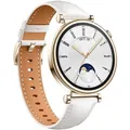 Produktbild: Huawei Watch GT 4 White Leather 41 mm Smartwatch weiß Bluetooth 1,32 Zoll Touch
