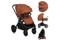Produktbild: lionelo Kombi-Kinderwagen MIKA PLUS 2 IN 1, (Set), Hohe Manövrierfähigkeit/XXL-Verdeck/Komfortable Dämpfung