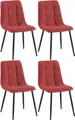 Produktbild: CLP Esszimmerstuhl Tilde (4er Set), mit Rückenlehne, Metallgestell, bis 150 kg