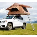 Produktbild: VEVOR Dachzelt mit Hartschale Autozelt für 2–3 Personen, zusammenklappbares Hartschalen-Dachzelt mit Teleskopleiter (150 kg belastbar) Matratze,... - Schwarz