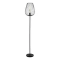 Produktbild: EGLO Stehlampe Newtown, 1 flammige Vintage Standleuchte, Retro Stehleuchte aus Stahl, Farbe: Schwarz, Fassung: E27, inkl. Trittschalter