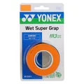 Produktbild: Yonex Overgrip Wet Super Grap 0.6mm (Komfort/glatt/leicht haftend) orange 3er