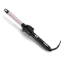 Produktbild: BaByliss 19mm Lockenstab – Satin Touch Beschichtung, 10 Heizstufen, professionelles Styling-Tool für definierte Locken, Schwarz & Pink, C319E
