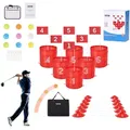 Produktbild: VEVOR Golfspiel Set, 6-Loch-Golfplatz, Übungsspiele für Golf im Eimer, Golf-Chipping-Spiel für den Außenbereich, tragbares Outdoor-Golfspiel, Ideal für Rasen, Hof, Camping, Park, Strand