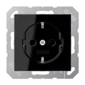 Produktbild: Jung 1520 SW Schuko Steckdose 16 A 250 V Serie A schwarz 250 V