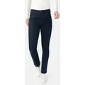 Produktbild: STOOKER WOMEN 5-Pocket-Jeans Milano Denim Basic Magic Shape Fit Casual Clean Wash Denim Jeans Magic Shape Effekt für Damen blau 38