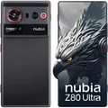 Produktbild: nubia Z80 Ultra 5G, unblockiertes Android-Smartphone, Snapdragon 8 Elite (Gen 5), 50MP KI-Triple-Kamera, 80W kabelloses Aufladen, 6,8‐Zoll 144Hz AMOLED‐Fullscreen, Gaming‐Smartphone (schwarz, 16+512G)