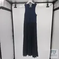 Produktbild: Tommy Hilfiger Damen XS Kleid Midi Dress Ärmellos, Blau (Dark Night Navy), XS