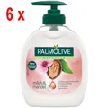 Produktbild: 13,78€/L - Palmolive Flüssigseife Creme - Mandelmilch - 6er Pack (6 x 300ml)