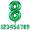 Produktbild: Geburtstag zahlen luftballon 8 jahre Folienballon Kindergeburtstag Deko Grün-Mädchen Junge 8 jahr 40