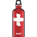 Produktbild: Trinkflasche 0.6L Alu Rot Sigg Traveller auslaufsicher BPA-frei für